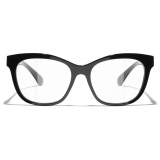 Chanel - Occhiali da Vista Quadrata - Nero - Chanel Eyewear