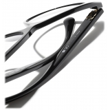 Chanel - Occhiali da Vista Quadrata - Nero - Chanel Eyewear