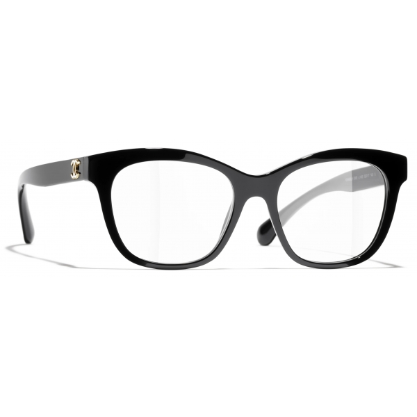 Chanel - Occhiali da Vista Quadrata - Nero - Chanel Eyewear