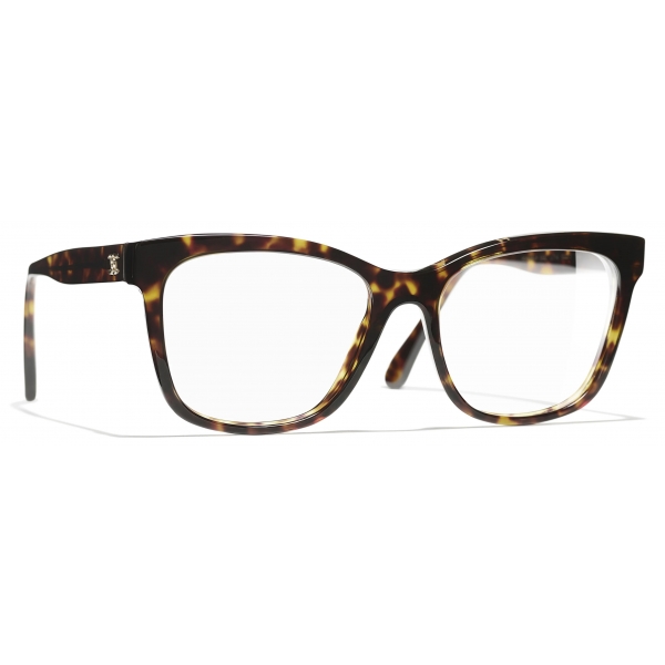 Chanel - Square Eyeglasses - Dark Tortoise - Chanel Eyewear