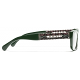 Chanel - Occhiali da Vista Rettangolare - Verde - Chanel Eyewear