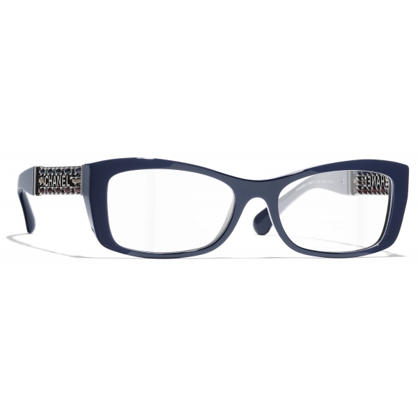 Chanel - Rectangular Eyeglasses - Blue Vendome - Chanel Eyewear