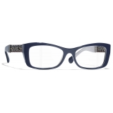 Chanel - Rectangular Eyeglasses - Blue Vendome - Chanel Eyewear