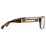 Chanel - Occhiali da Vista Rettangolare - Tartaruga Scuro - Chanel Eyewear