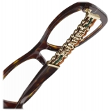 Chanel - Occhiali da Vista Rettangolare - Tartaruga Scuro - Chanel Eyewear