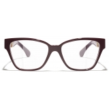 Chanel - Occhiali da Vista Cat-Eye - Borgogna - Chanel Eyewear