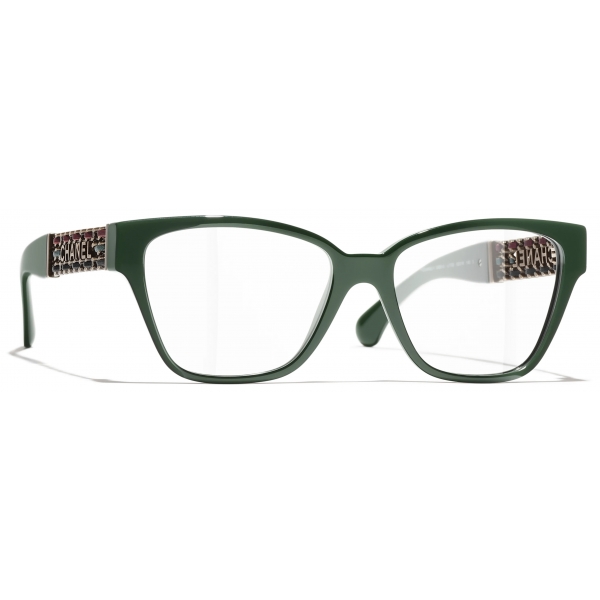 Chanel - Occhiali da Vista Cat-Eye - Verde - Chanel Eyewear