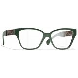 Chanel - Occhiali da Vista Cat-Eye - Verde - Chanel Eyewear