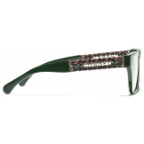 Chanel - Occhiali da Vista Cat-Eye - Verde - Chanel Eyewear