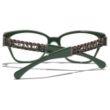 Chanel - Occhiali da Vista Cat-Eye - Verde - Chanel Eyewear