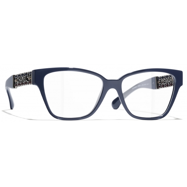 Chanel - Occhiali da Vista Cat-Eye - Blu Vendome - Chanel Eyewear