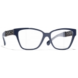 Chanel - Occhiali da Vista Cat-Eye - Blu Vendome - Chanel Eyewear