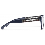 Chanel - Occhiali da Vista Cat-Eye - Blu Vendome - Chanel Eyewear