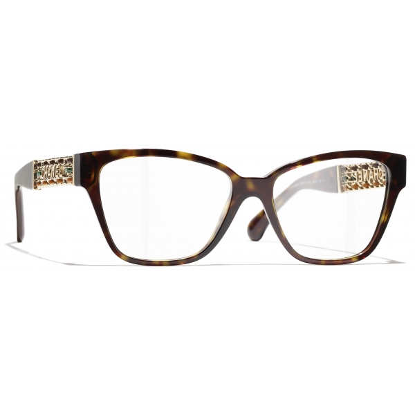 Chanel - Occhiali da Vista Cat-Eye - Tartaruga Scuro - Chanel Eyewear