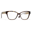 Chanel - Occhiali da Vista Cat-Eye - Tartaruga Scuro - Chanel Eyewear