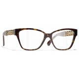 Chanel - Occhiali da Vista Cat-Eye - Tartaruga Scuro - Chanel Eyewear