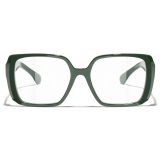 Chanel - Occhiali da Vista Quadrata - Verde - Chanel Eyewear