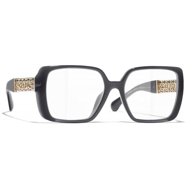 Chanel - Occhiali da Vista Quadrata - Grigio - Chanel Eyewear