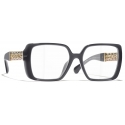 Chanel - Occhiali da Vista Quadrata - Grigio - Chanel Eyewear
