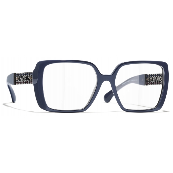 Chanel - Occhiali da Vista Quadrata - Blu Vendome - Chanel Eyewear