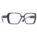 Chanel - Occhiali da Vista Quadrata - Blu Vendome - Chanel Eyewear