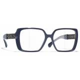 Chanel - Occhiali da Vista Quadrata - Blu Vendome - Chanel Eyewear