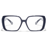 Chanel - Occhiali da Vista Quadrata - Blu Vendome - Chanel Eyewear