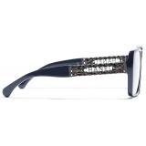Chanel - Occhiali da Vista Quadrata - Blu Vendome - Chanel Eyewear