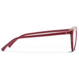Chanel - Occhiali da Vista Cat-Eye - Rosso - Chanel Eyewear