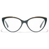 Chanel - Occhiali da Vista Cat-Eye - Kaki Verde - Chanel Eyewear