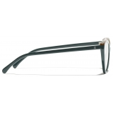 Chanel - Occhiali da Vista Cat-Eye - Kaki Verde - Chanel Eyewear