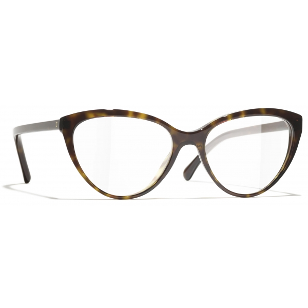 Chanel - Occhiali da Vista Cat-Eye - Tartaruga Scuro - Chanel Eyewear