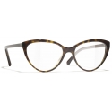 Chanel - Occhiali da Vista Cat-Eye - Tartaruga Scuro - Chanel Eyewear