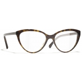 Chanel - Occhiali da Vista Cat-Eye - Tartaruga Scuro - Chanel Eyewear