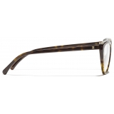 Chanel - Occhiali da Vista Cat-Eye - Tartaruga Scuro - Chanel Eyewear