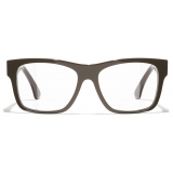Chanel - Occhiali da Vista Quadrata - Talpa Scuro - Chanel Eyewear