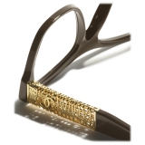 Chanel - Occhiali da Vista Quadrata - Talpa Scuro - Chanel Eyewear