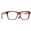 Chanel - Square Eyeglasses - Dark Red - Chanel Eyewear
