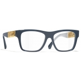 Chanel - Occhiali da Vista Quadrata - Blu Grigio - Chanel Eyewear