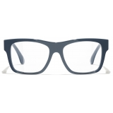 Chanel - Occhiali da Vista Quadrata - Blu Grigio - Chanel Eyewear