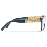Chanel - Occhiali da Vista Quadrata - Blu Grigio - Chanel Eyewear