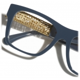 Chanel - Occhiali da Vista Quadrata - Blu Grigio - Chanel Eyewear
