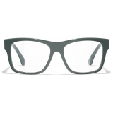 Chanel - Occhiali da Vista Quadrata - Verde Pallido - Chanel Eyewear