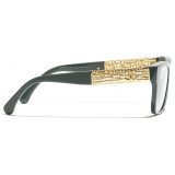 Chanel - Occhiali da Vista Quadrata - Verde Pallido - Chanel Eyewear