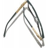 Chanel - Occhiali da Vista Quadrata - Verde Pallido - Chanel Eyewear