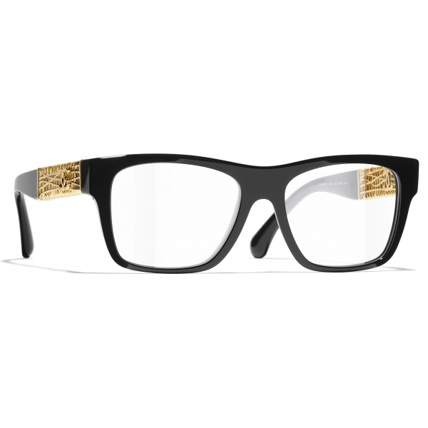 Chanel - Occhiali da Vista Quadrata - Nero - Chanel Eyewear
