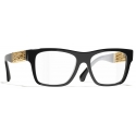 Chanel - Occhiali da Vista Quadrata - Nero - Chanel Eyewear