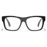 Chanel - Occhiali da Vista Quadrata - Nero - Chanel Eyewear
