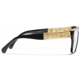 Chanel - Occhiali da Vista Quadrata - Nero - Chanel Eyewear