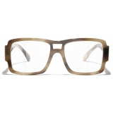 Chanel - Occhiali da Vista Pilota - Talpa Striato - Chanel Eyewear